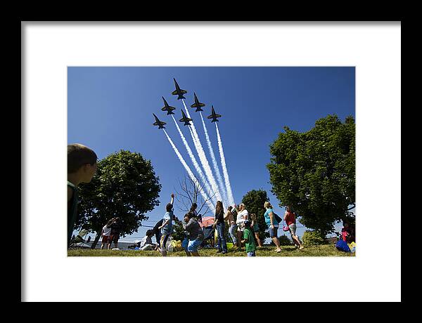 Seattle Framed Print featuring the photograph Blue Angels K605 by Yoshiki Nakamura
