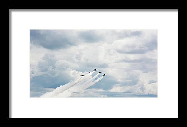Dangerous Framed Print featuring the photograph Blue Angels by Pelo Blanco Photo