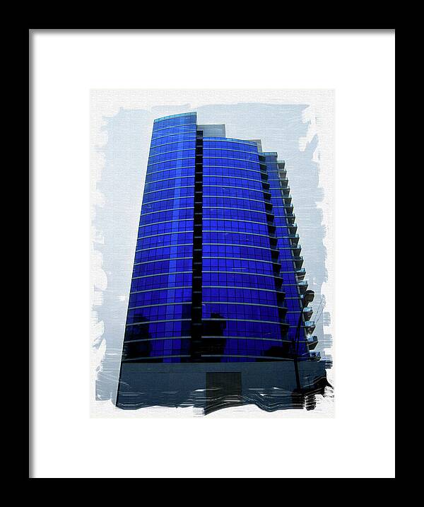 Building Framed Print featuring the photograph Blue Beauty by Ryan Mathes