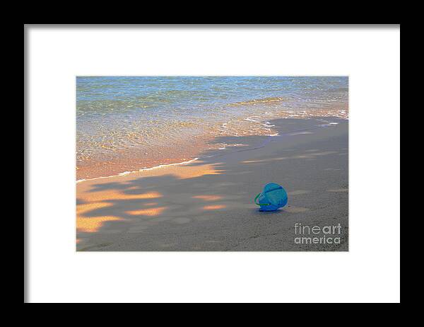Sea Framed Print featuring the photograph Blue Bucket by Jeanette French