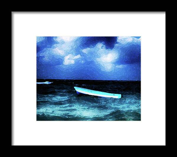 Wall Decor Framed Print featuring the photograph Blue Cancun by Coke Mattingly