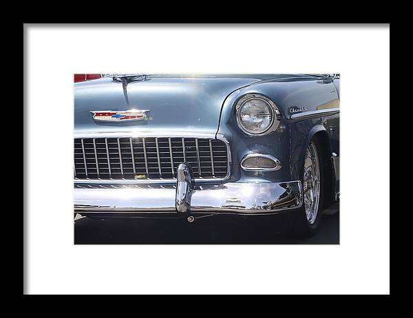 Blue Framed Print featuring the photograph Blue Chevrolet by Jeff Floyd CA