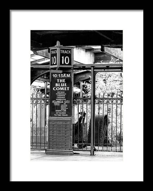 Blue Comet Framed Print featuring the photograph Blue Comet Jersey City by John Rizzuto