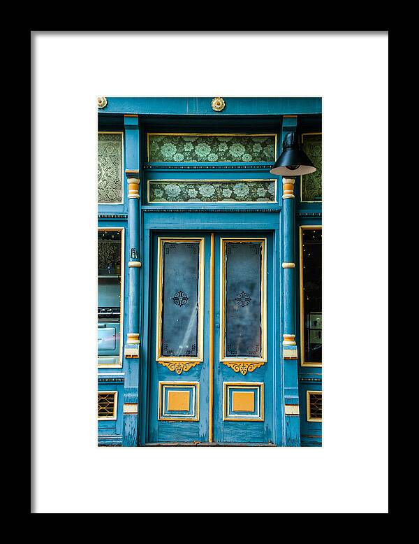 Blue Framed Print featuring the photograph Blue Door by Jolynn Reed