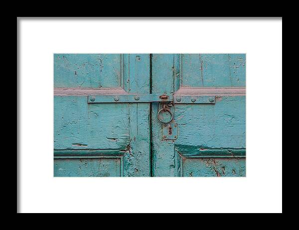 Cortona Framed Print featuring the photograph Blue Door of Cortona by David Letts