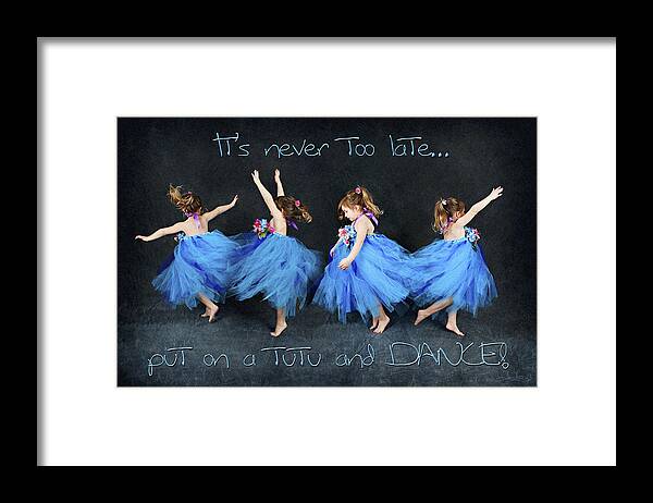 Tutu Framed Print featuring the photograph Blue Fairy by Jill Love