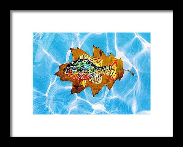 Wildlife Framed Print featuring the painting Blue Gill by Ralph Root
