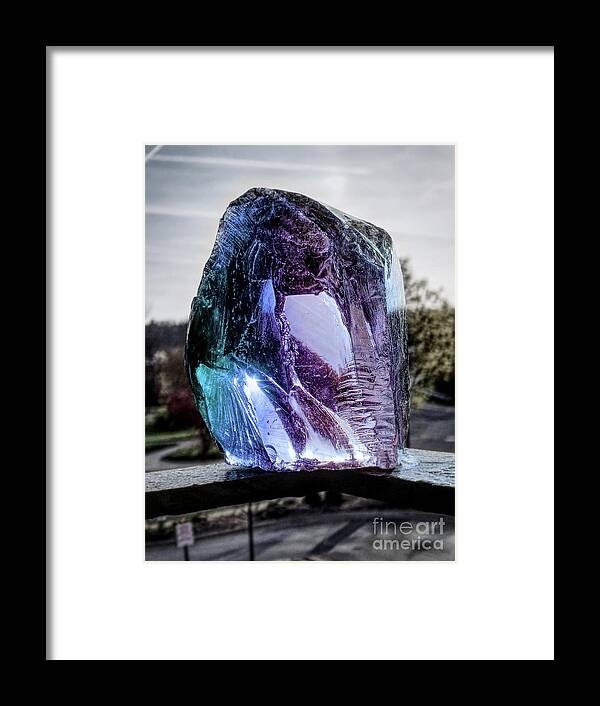 Blue Framed Print featuring the photograph Blue Glass Still Life by Phil Perkins