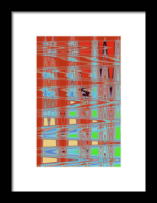 Blue Heron Eating Abstract Framed Print featuring the photograph Blue Heron Eating Abstract by Tom Janca