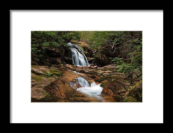 Waterfall Framed Print featuring the photograph Blue Hole in Spring 2017 II by Jeff Severson