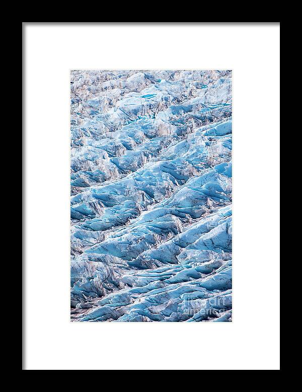 Blue Framed Print featuring the photograph Blue Ice by Timothy Johnson