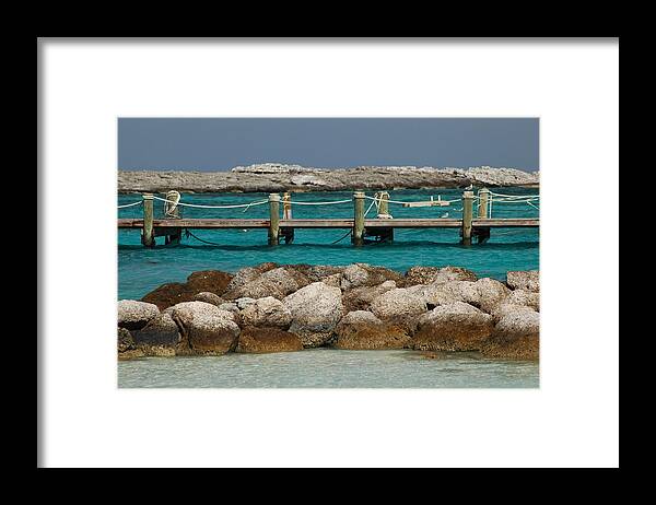 Beach Framed Print featuring the photograph Blue Lagoon by Lori Mellen-Pagliaro