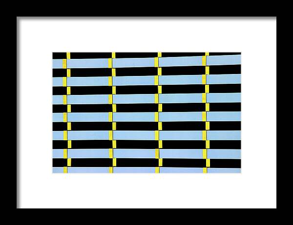 Beautiful Architecture Framed Print featuring the photograph Blue Lines by Prakash Ghai