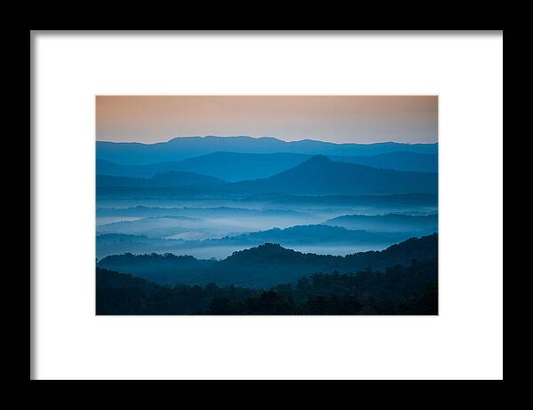 Asheville Framed Print featuring the photograph Blue Morning by Joye Ardyn Durham