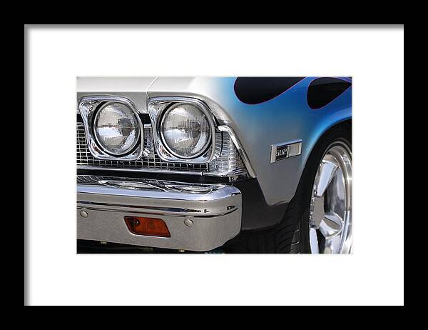 Classic Framed Print featuring the photograph Blue on Black custom by Jeff Floyd CA