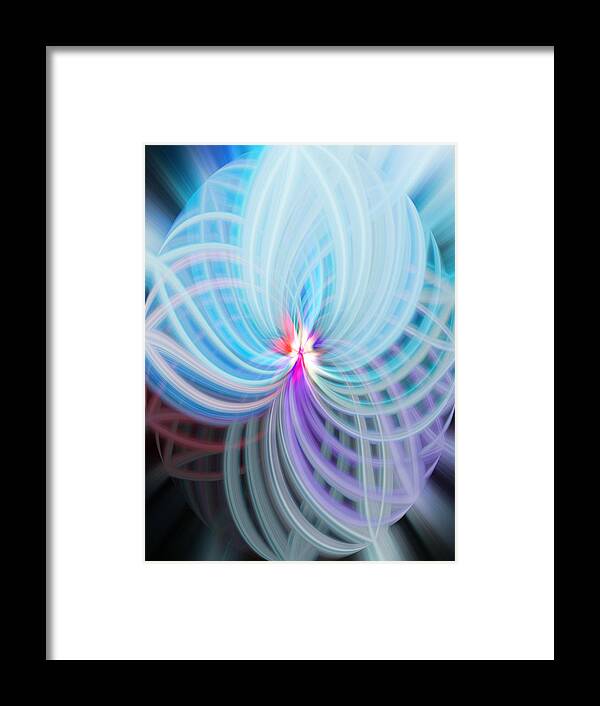 Blue Framed Print featuring the photograph Blue/Purple Spere by Cherie Duran