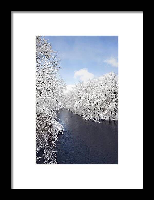 Dexter Framed Print featuring the photograph Blue Ribbon River 2 by Jill Love