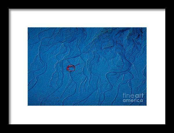Autumn Framed Print featuring the photograph Blue Sand by Susan Cole Kelly
