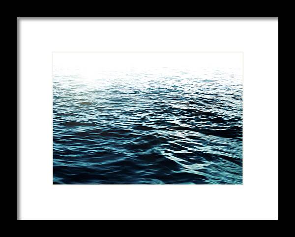 Water Framed Print featuring the photograph Blue Sea by Nicklas Gustafsson