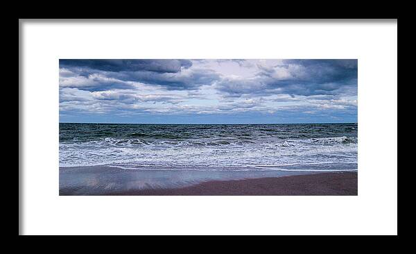 Ocean Framed Print featuring the photograph Blue Serenity by Mary Anne Delgado