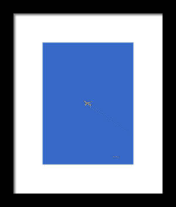 Abstract In The Living Room Framed Print featuring the digital art Blue Skies at Noon by David Bridburg