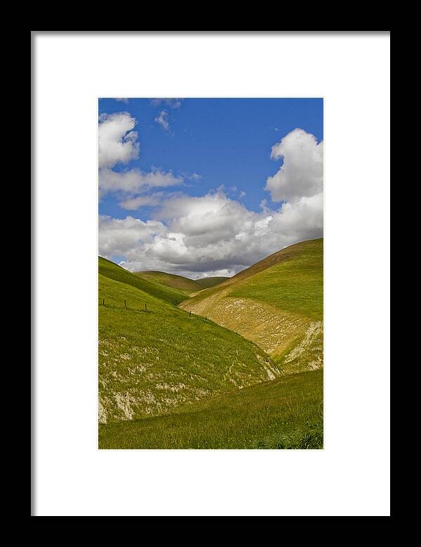 Hills Framed Print featuring the photograph Blue Sky by Marta Cavazos-Hernandez
