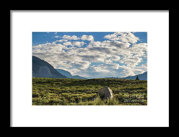 Rock Framed Print featuring the photograph Blue Sky Monmouth by Brandon Bonafede