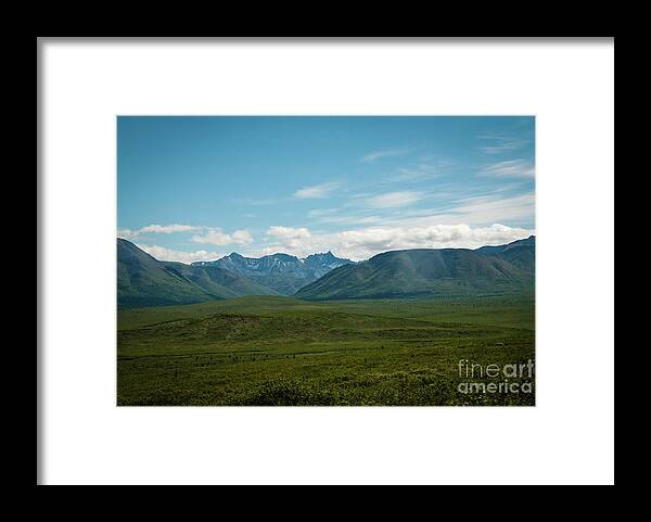 Alaska Framed Print featuring the photograph Blue Sky Mountians by Ed Taylor