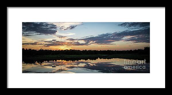 Sunset Framed Print featuring the photograph Blue Sunset 2 by Cheryl McClure
