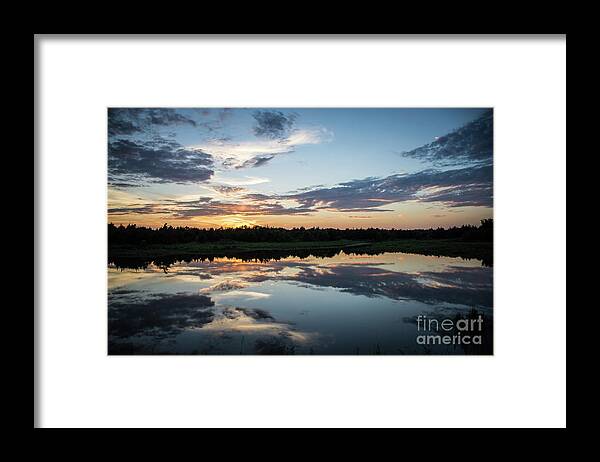 Sunset Framed Print featuring the photograph Blue Sunset by Cheryl McClure