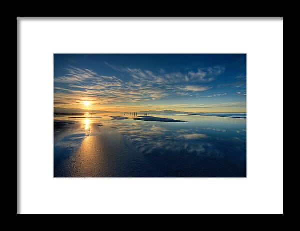Sunset Framed Print featuring the photograph Blue Sunset by Jeff Clay
