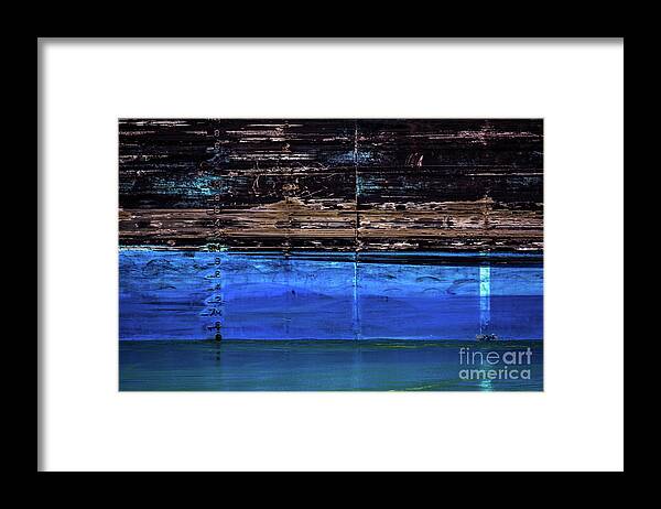 Tanker Framed Print featuring the photograph Blue Tanker by Doug Sturgess