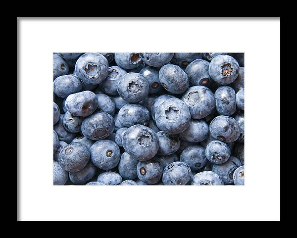 Agriculture Framed Print featuring the photograph Blueberries by Jaroslaw Grudzinski