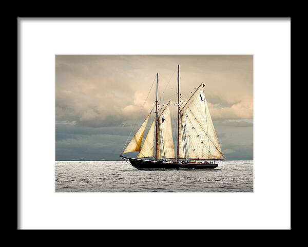 Windjammer Framed Print featuring the photograph Bluenose by Fred LeBlanc