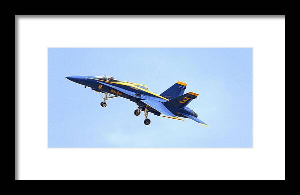 Blue Angel Framed Print featuring the photograph Blues by Jerry Cahill