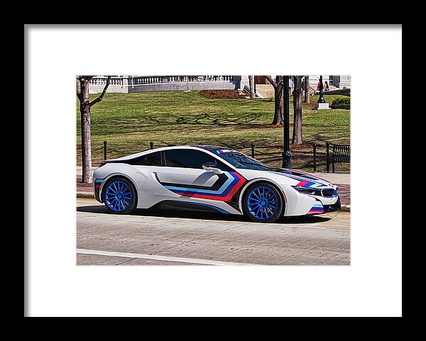 Bmw I8 Framed Print featuring the photograph BMW i8 by Steven Ralser