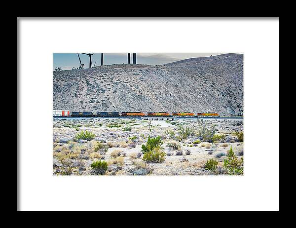 Bnsf Framed Print featuring the photograph Bnsf4978 by Jim Thompson