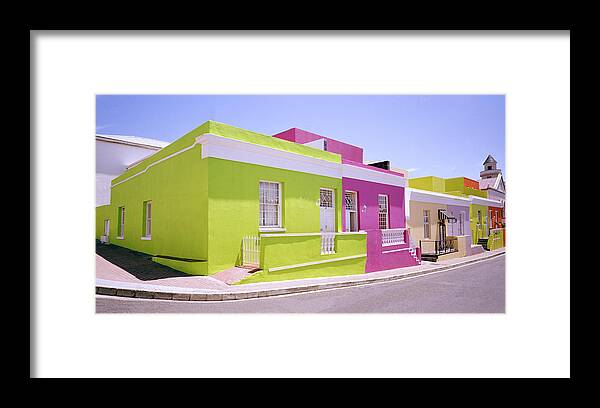 Bo Kaap Framed Print featuring the photograph Bo Kaap Color by Shaun Higson