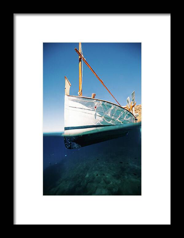 Calm Framed Print featuring the photograph Boat III by Gemma Silvestre