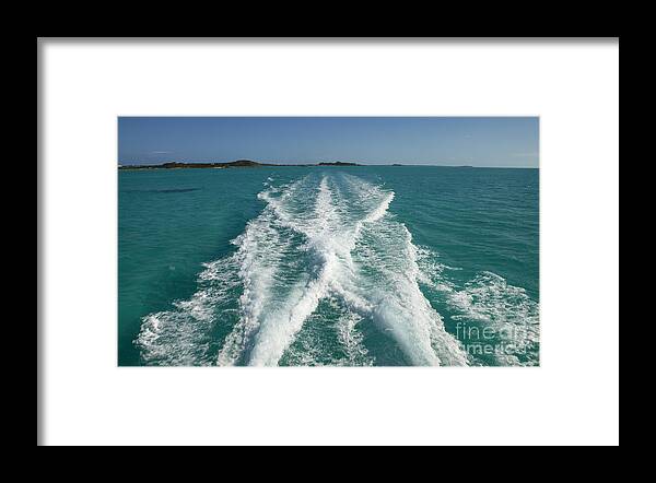 Wake Framed Print featuring the photograph Boat Wake by Anthony Totah