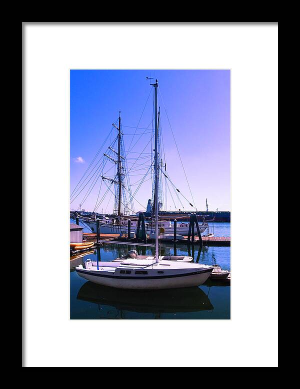 Ships Framed Print featuring the photograph Boats and Ships by Joseph Hollingsworth