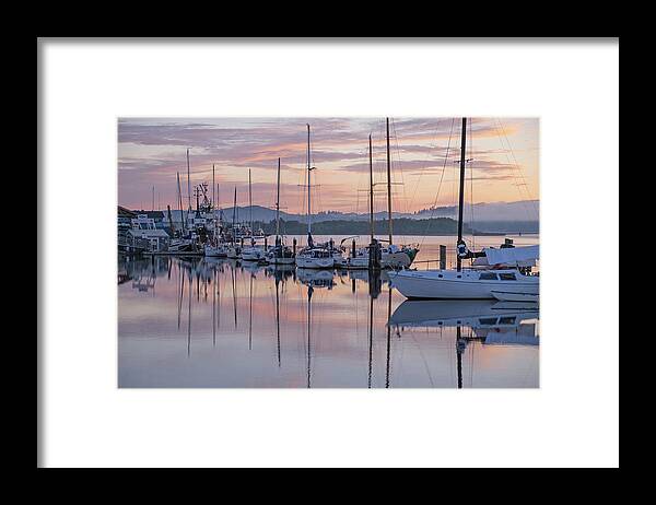Boats Framed Print featuring the photograph Boats in Pastel by Suzy Piatt