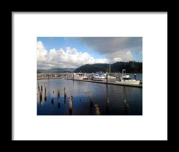 Blue Water Framed Print featuring the photograph Boats of Florence by Beth Collins