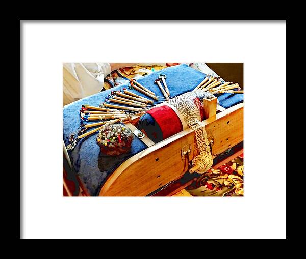 Lace Framed Print featuring the photograph Bobbin Lace by Susan Savad