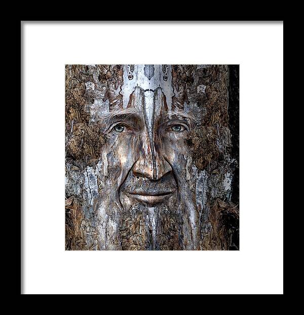 Wood Framed Print featuring the digital art Bobby Smallbriar by Rick Mosher