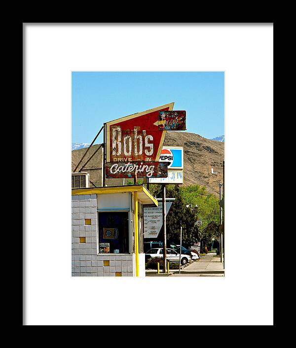 Signs Framed Print featuring the photograph Bobs Caterting by Sherry Hutsell