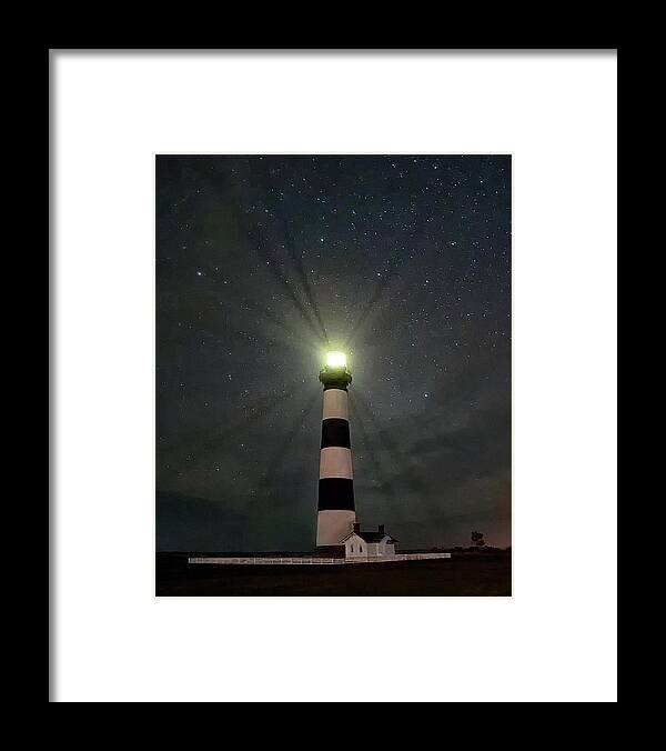Lighthouse Framed Print featuring the photograph Bodie Beams by Art Cole