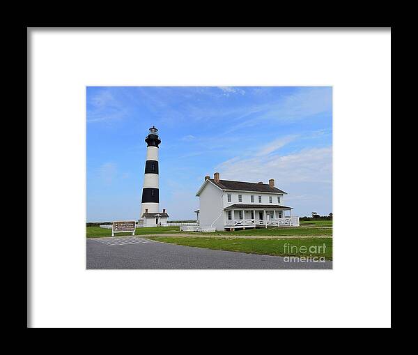 Art Framed Print featuring the photograph Bodie Island Lighthouse by Shelia Kempf