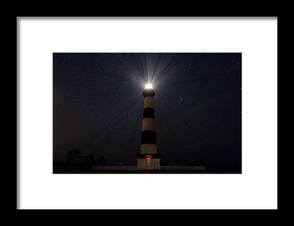 Photosbymch Framed Print featuring the photograph Bodie Light on a Starry Night by M C Hood