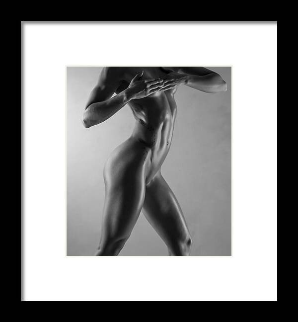 Blue Muse Fine Art Framed Print featuring the photograph Body of Art 6 by Blue Muse Fine Art